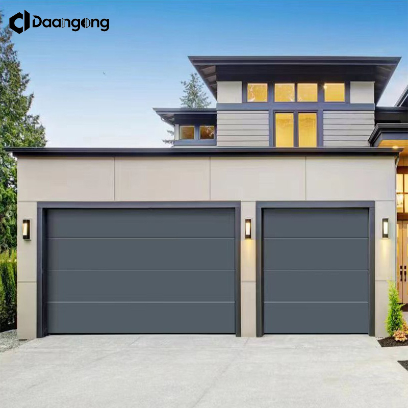 Ultra Quiet Insulated Sectional Garage Door with Belt Drive Operator Nylon Rollers for Attached Home Bedrooms Above