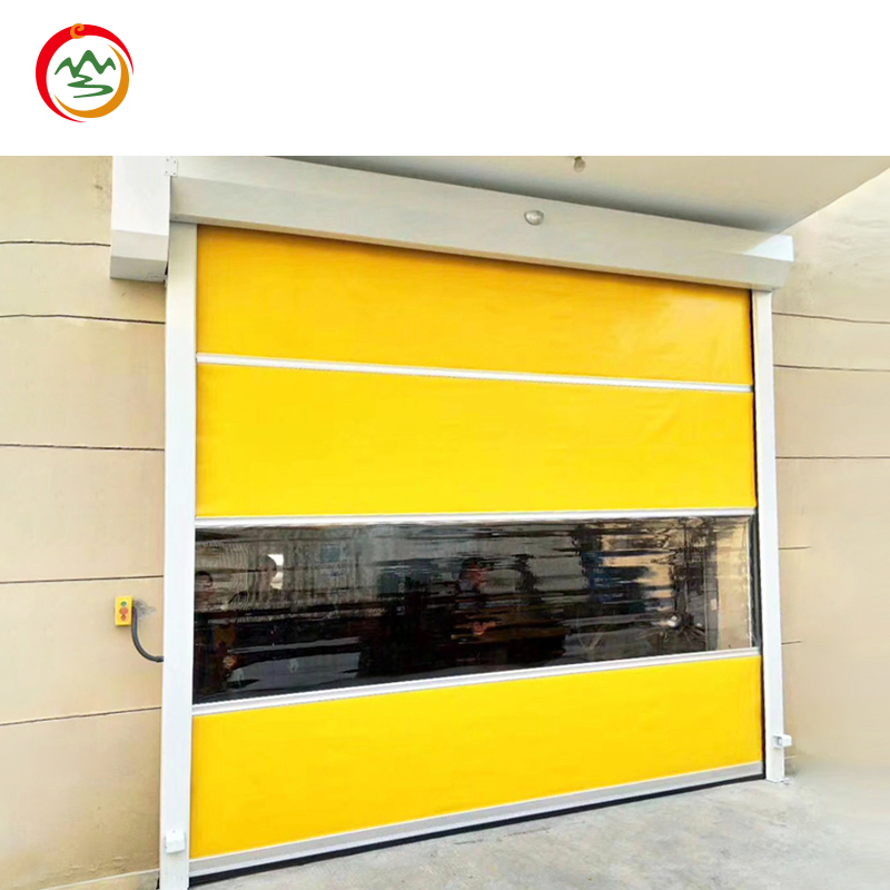 Modern Design PVC High-Speed Door Fast Rolling Rapid Door for Warehouses OEM Direct Factory Price Windproof Feature