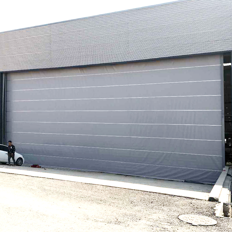 Automatic PVC Roller Shutter Door Fabric Foldable Exterior Modern Windproof Finished Airplane Hangar Door