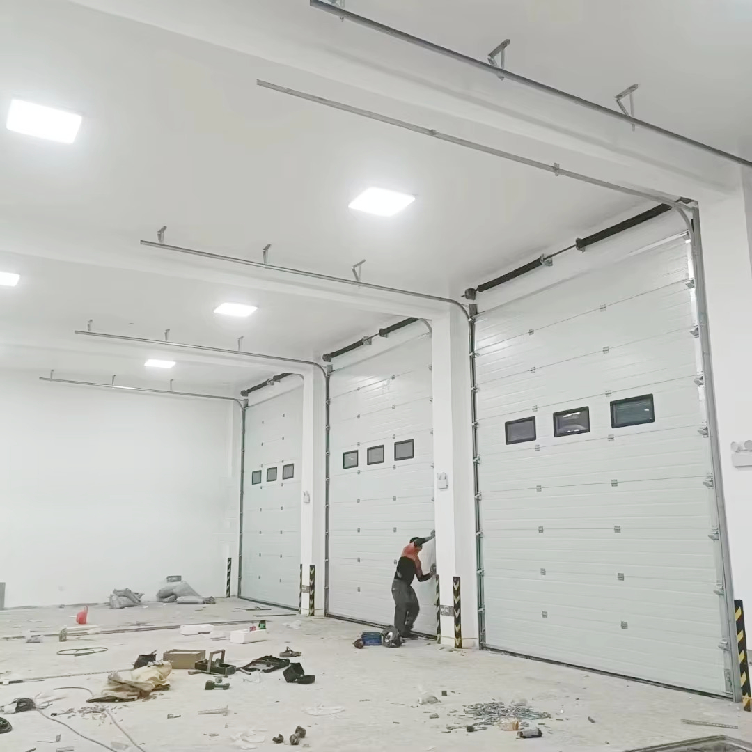 Warehouse Factory Applications Industrial Heavy Duty Steel Sectional Garage Door Automatic Overhead Door