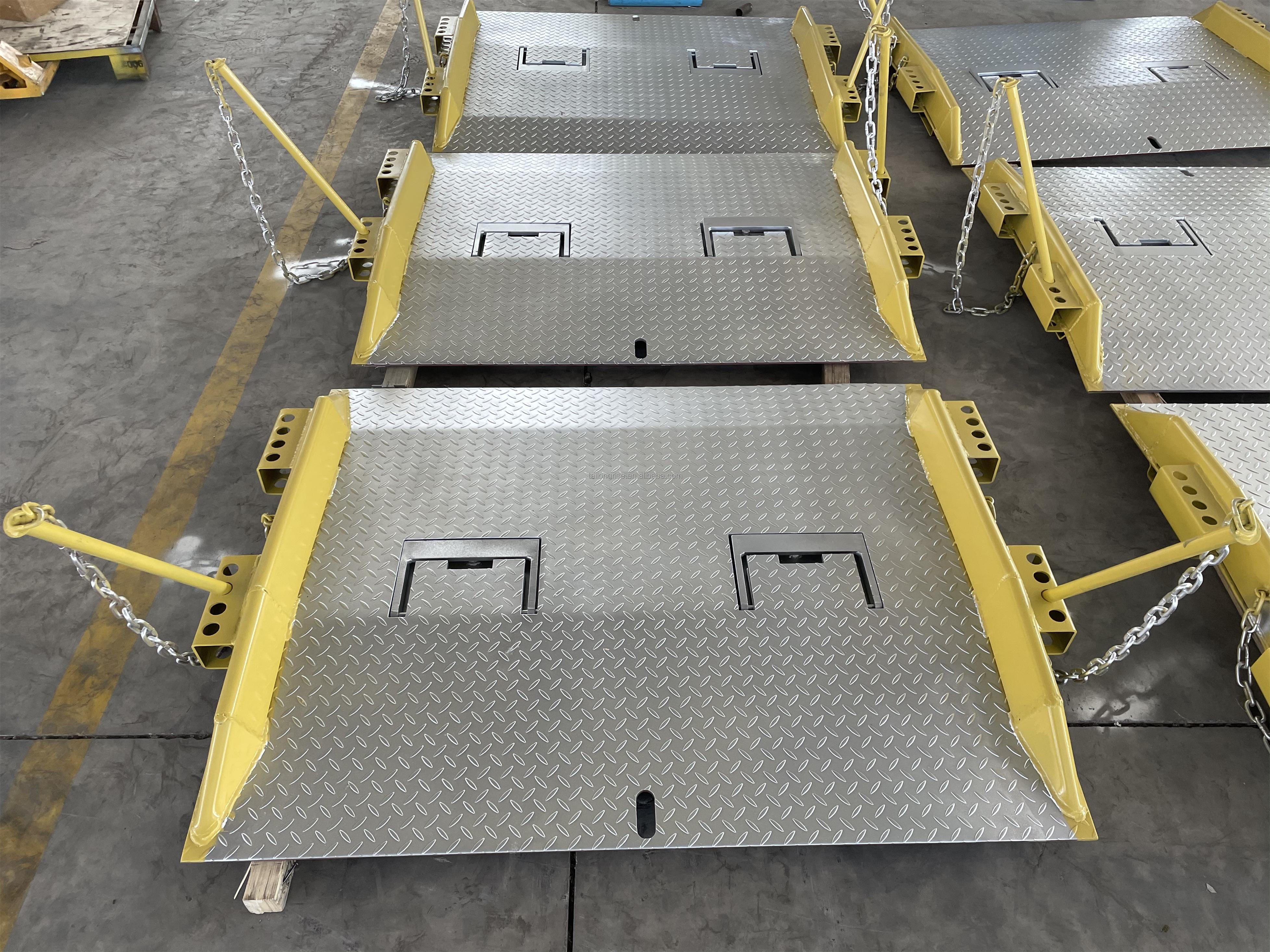 Steel Loading Dock Container Ramp With Handle/Loading Dock Equipment Heavy Duty Steel Truck Dock Board