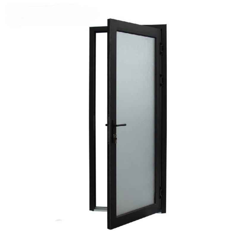 Aluminium Alloy Glass French Door for Apartment and Supermarket Use Waterproof Customizable Size &amp; Color