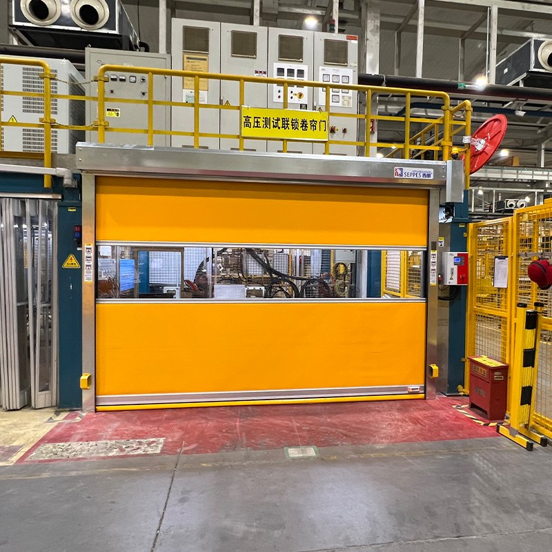 Wind-Resistant High Speed Door with Smart Automation for Large Warehouse and Factory Entrances