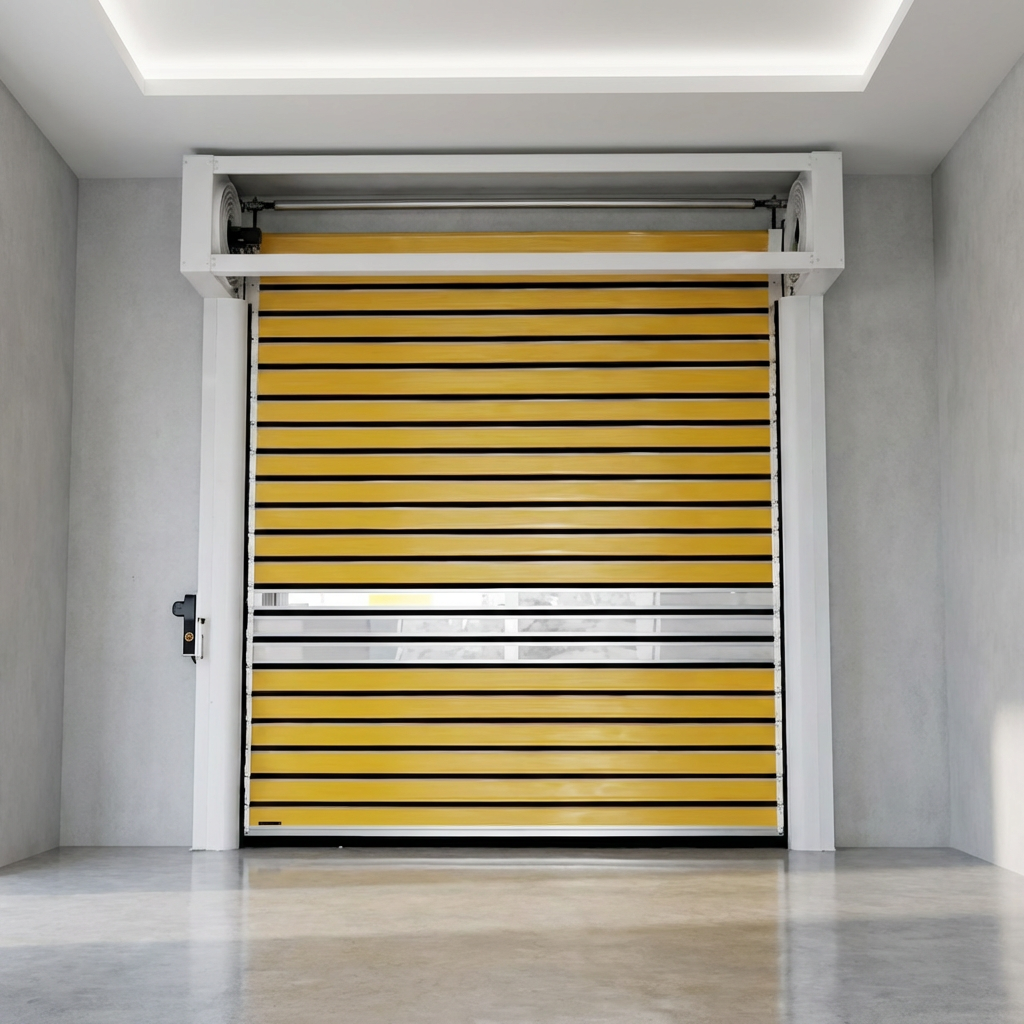 Turbo Spiral High Speed Door for Industrial Warehouses Aluminum Rigid Structure with Fast &amp; Stable Operation