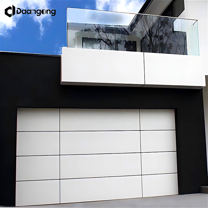 Ultra Quiet Insulated Sectional Garage Door with Belt Drive Operator Nylon Rollers for Attached Home Bedrooms Above