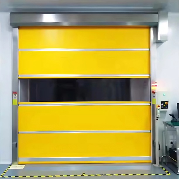 Machinery Factory Workshop Entry Electric Motor Gate Fast Moving Modern High Speed PVC Roller Door Supply
