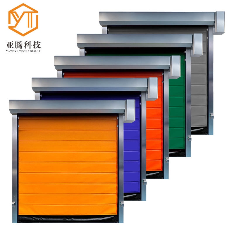 Best Selling Anti-Freezing Energy Saving Industrial Automatic Cold Storage Room PVC High Speed Zipper Door