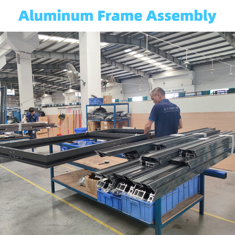 EOKO Heavy Duty Electric System Tempered Glass Automatic Aluminum Sliding Doors