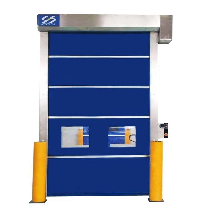 Aluminum Frame Intelligent Custom Color High Speed Door With Clear Window Industrial Roll up Doors for Workshop
