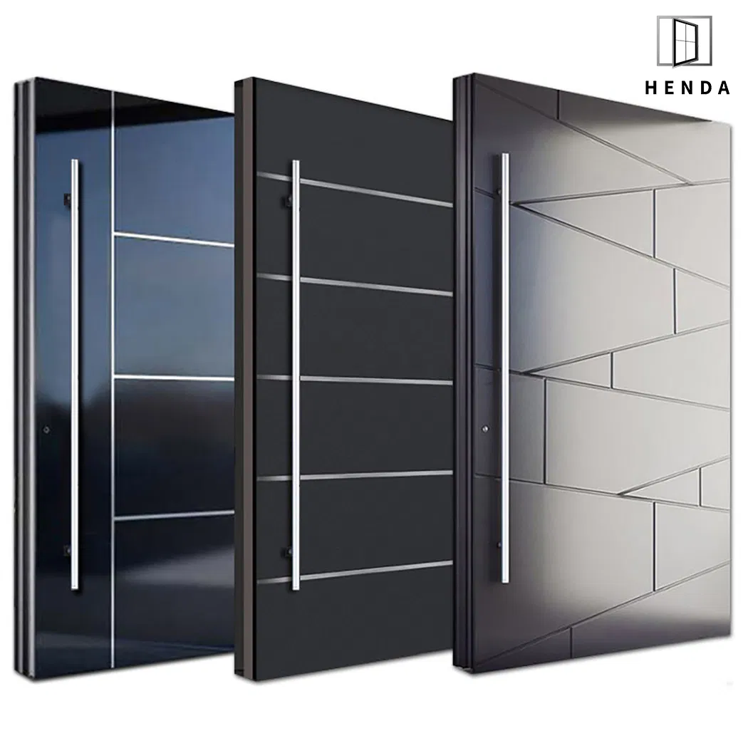 10% off Modern Aluminum Entry Interior Exterior Main Front Wrought Iron Single Double Gate Garage Silding Security Metal Iron Glass Entrance Steel Pivot Door