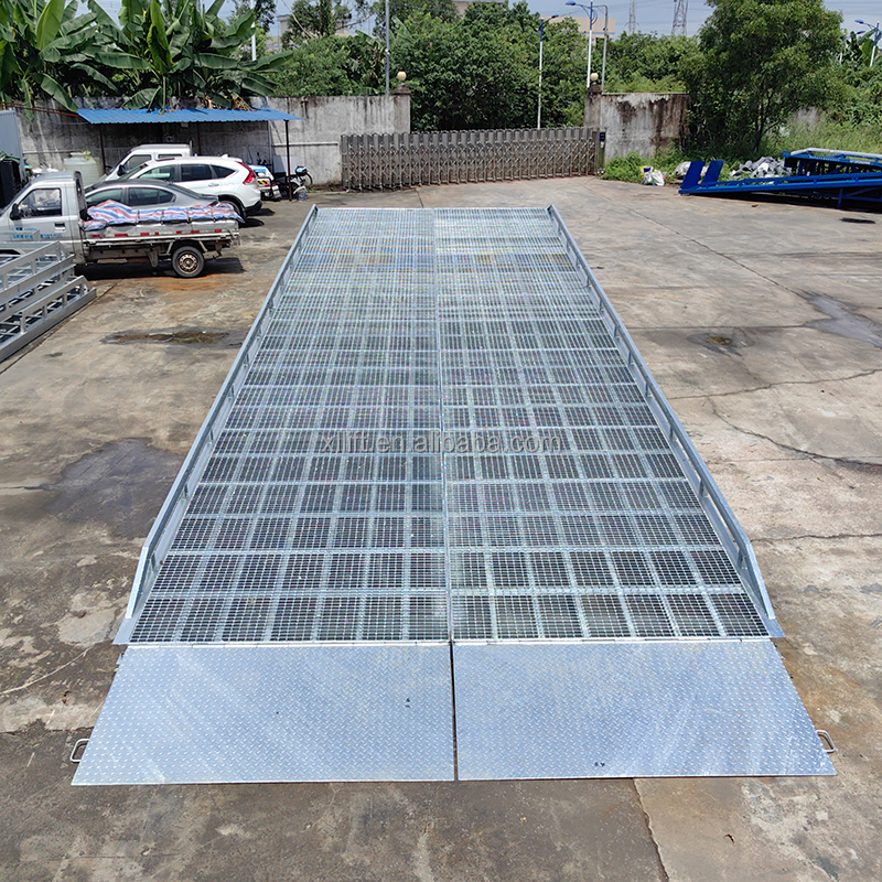 STRONGWAY CE Approved 10ton Carbon Steel Mobile Truck Container Load Dock Hydraulic Ramp Loading Dock Lift