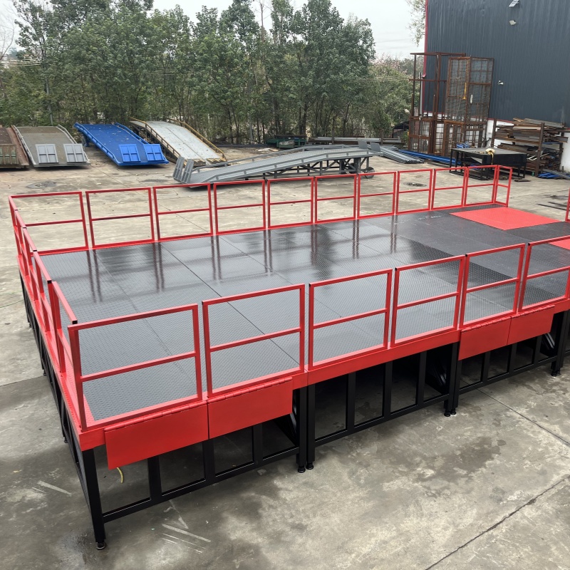 Modular Ramp Heavy Duty Loading Dock Platform With Dock Leveler Electric Hydraulic Portable Loading Dock Platform