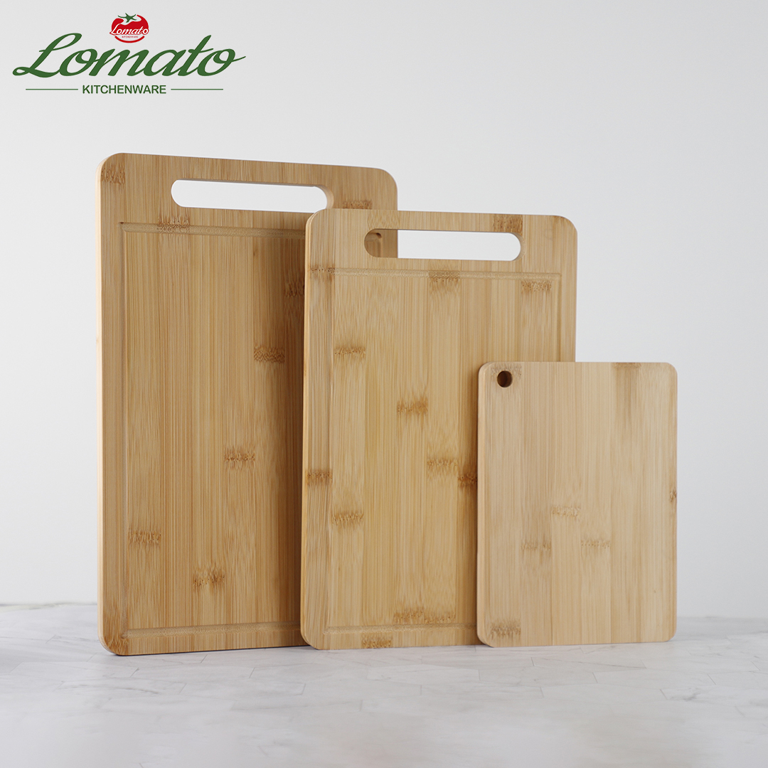 High Quality Natural Material Low MOQ Factory Price Eco Friendly Double Sided Bamboo Cutting Chopping Board