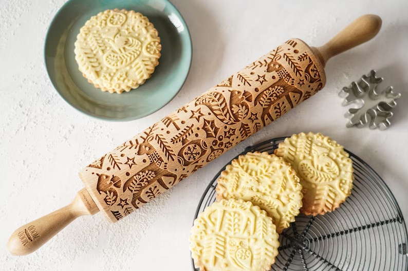 Delarchi Eco-Friendly Bamboo Baking Rolling Pin OT51-Kitchen Utensil for Pastry Boards