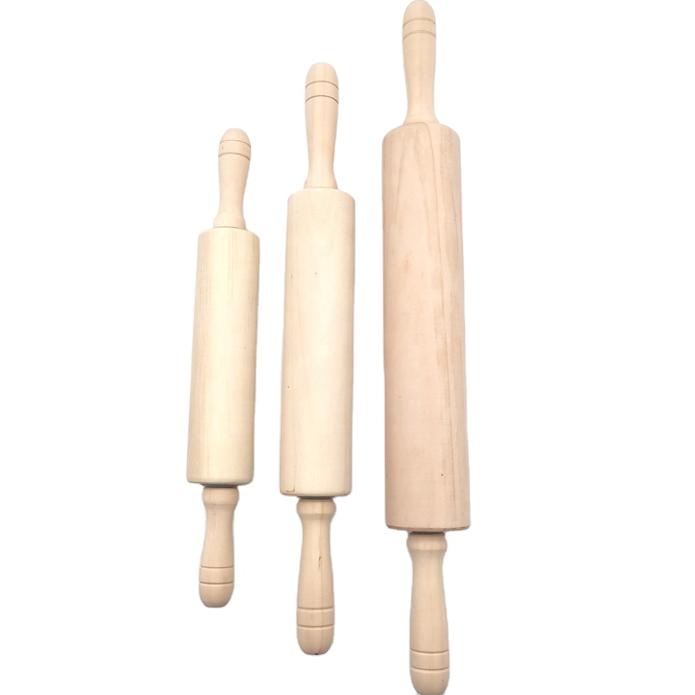 Bamboo Wood Roti Rolling Pin and Board in Newest Design Perfect for Baking Dough Rolling in Kitchenware