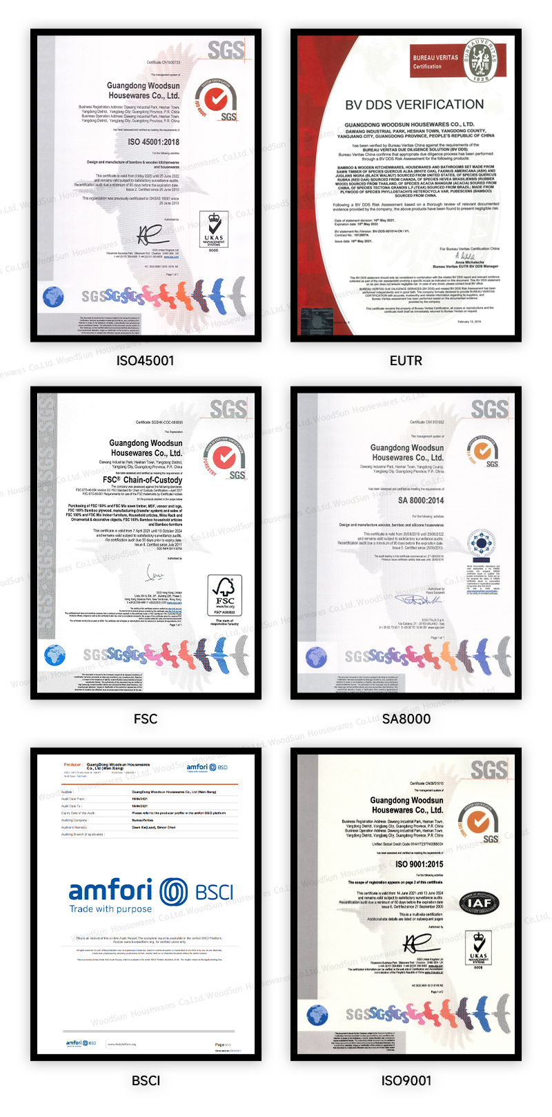 Certifications Proof