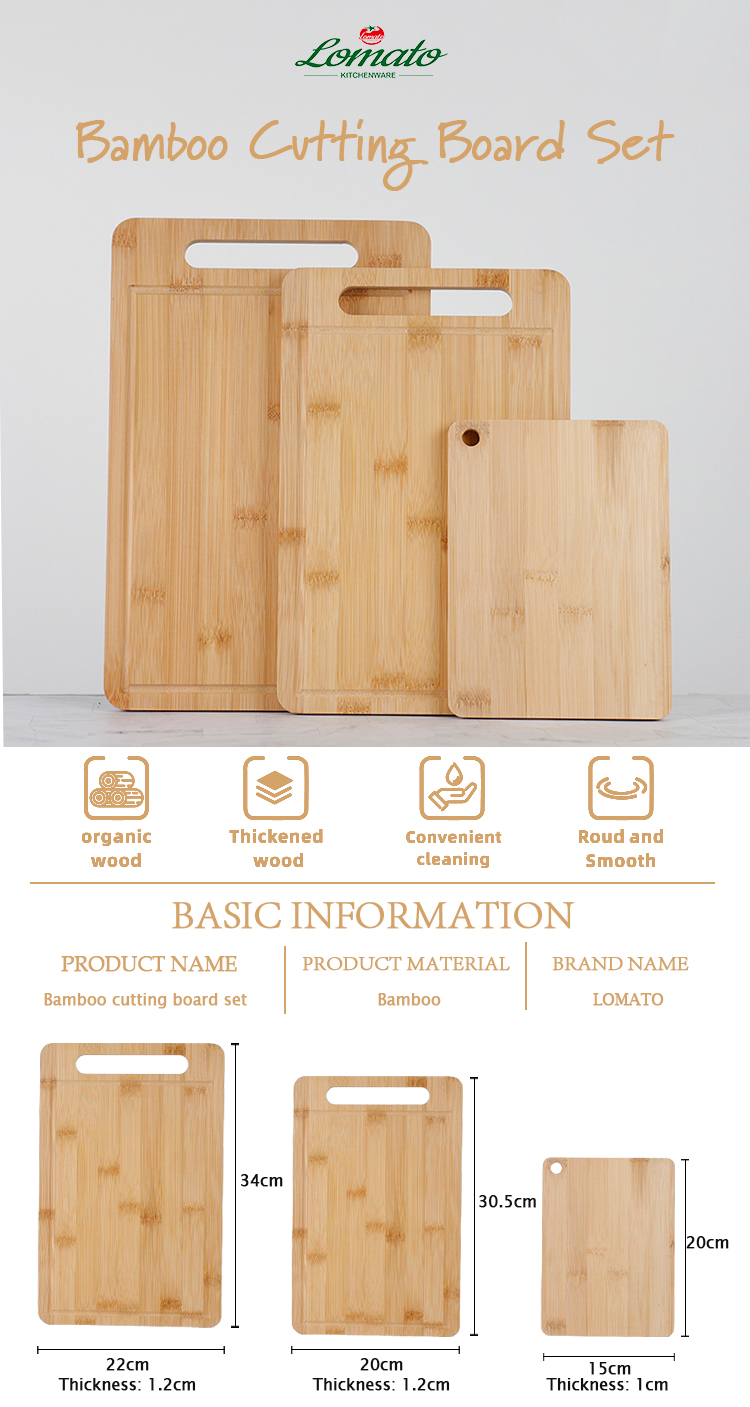 Bamboo Cutting Board Detail 1