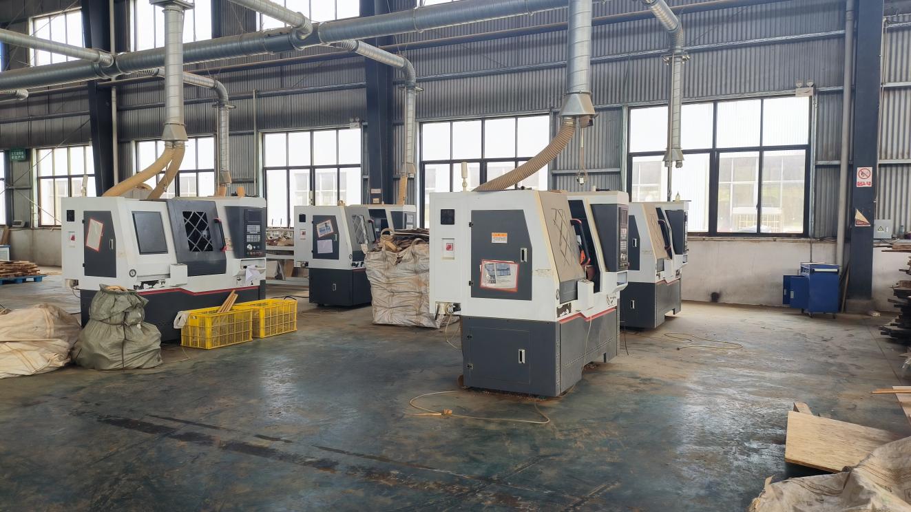 CNC lathe machine for precision bamboo product shaping