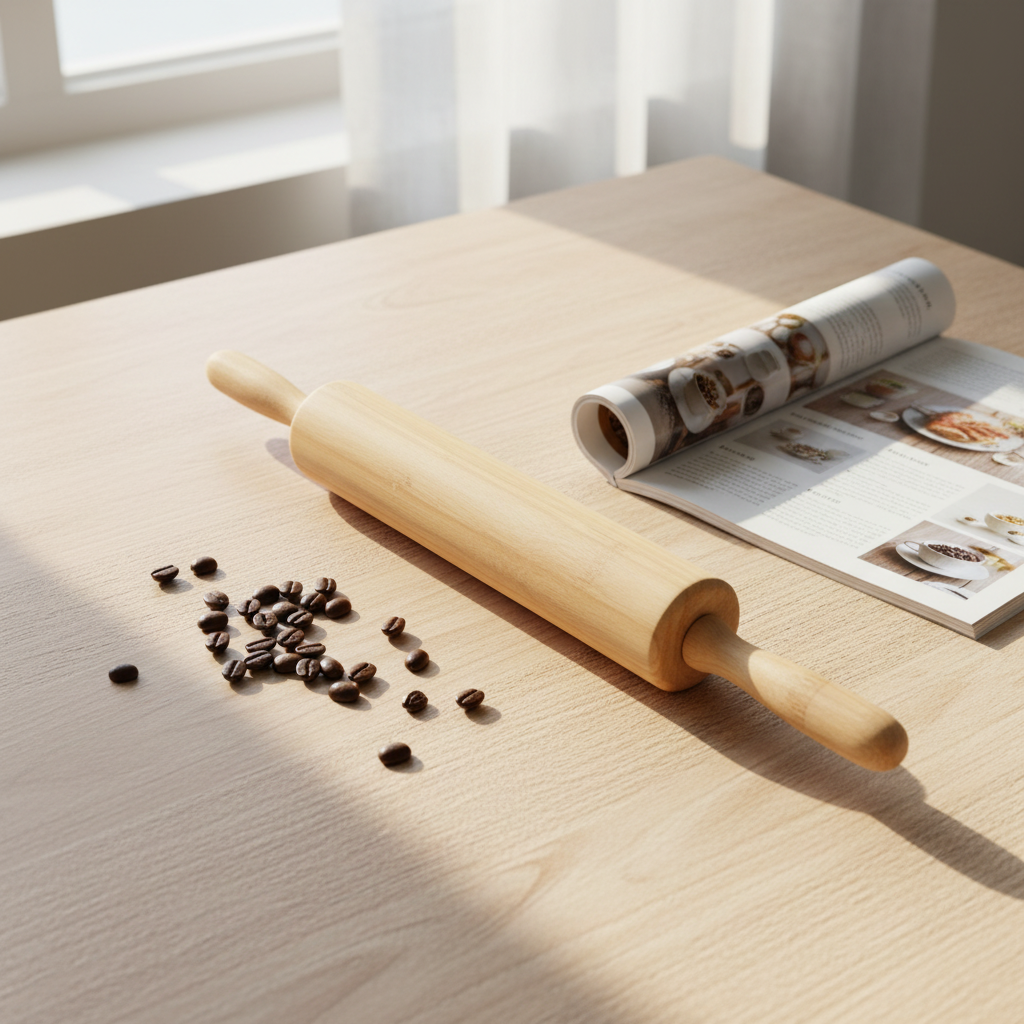 High Quality Wholesale Custom Wooden Eco Friendly Kitchen Roller Engraved Natural Bamboo Rolling Pin
