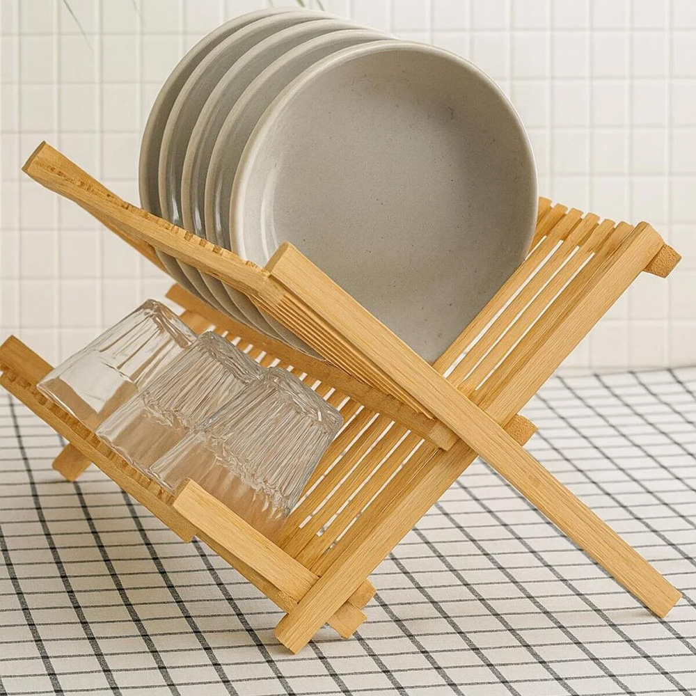 Bamboo Folding Rack View 3