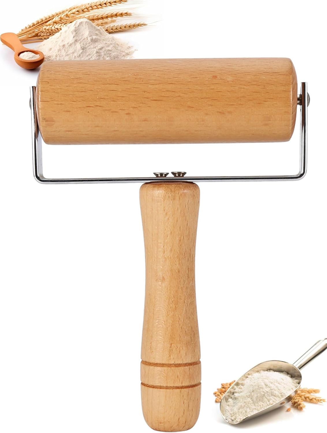 Natural Bamboo Rolling Pin Home Baking Dough Roller Organic Bamboo Rolling Pin