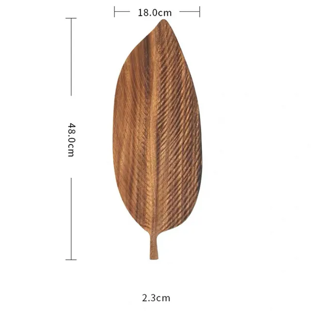 Crescent Wood Pallets Dessert Plate Tray Dried Fruit Plate Dessert Cutlery Japanese & Korean Cuisine Sashimi Platter