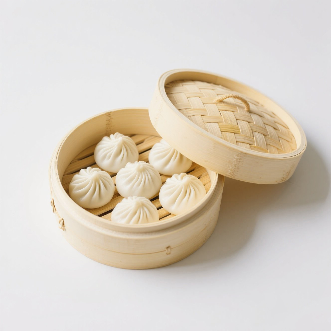 High Quality Chinese Bamboo Steamer Set Small Stainless Steel Bamboo Basket for Gas Customizable for Food Steaming Dim Sum