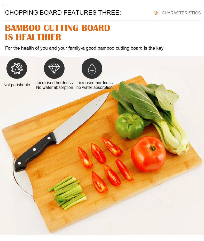 Bamboo chopping board detail 2