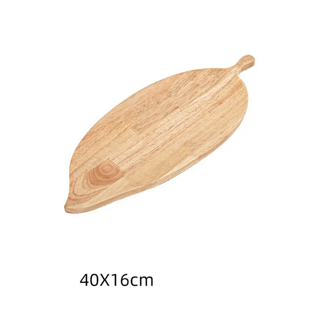 Crescent Wood Pallets Dessert Plate Tray Dried Fruit Plate Dessert Cutlery Japanese & Korean Cuisine Sashimi Platter