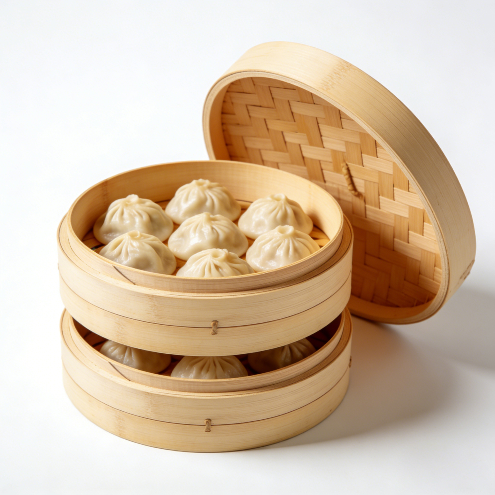Home &amp; Garden Classic Round Bamboo Steamer for Crab, Shrimp and Shellfish Steaming