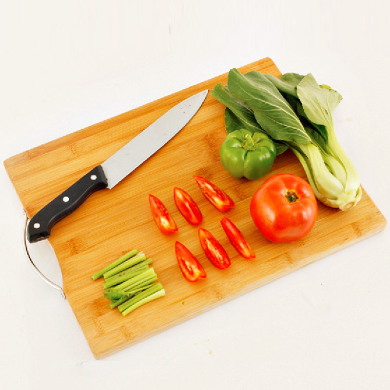 Vintage Premium Bamboo Chopping Board Cutting Block Natural Color Kitchen Accessories for Home &amp; Restaurant Use-Havkup CB12