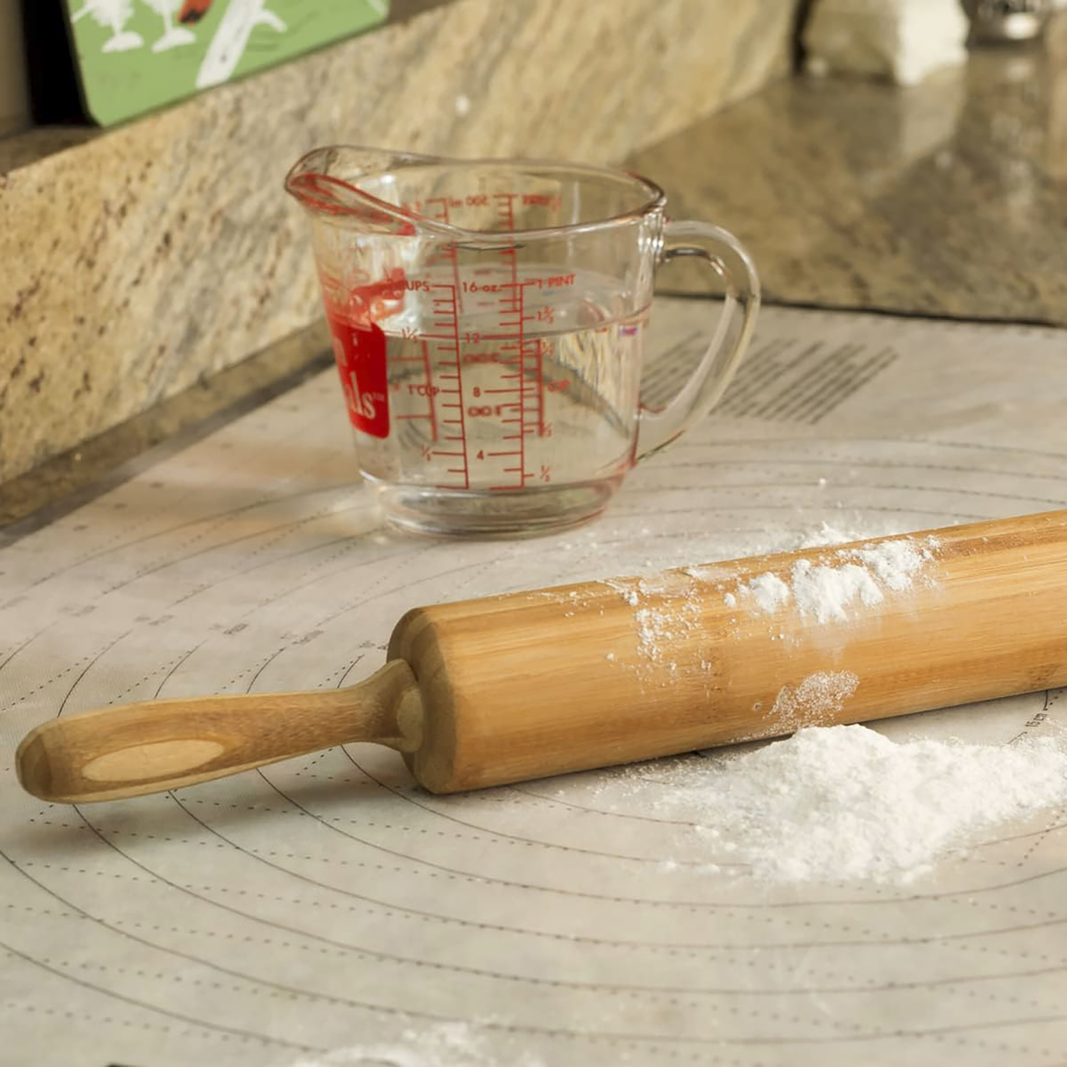 High Quality Bamboo Wood Dough Roller Rolling Pin Laser Logo Eco-Friendly Household Baking Kitchen Various Sizes
