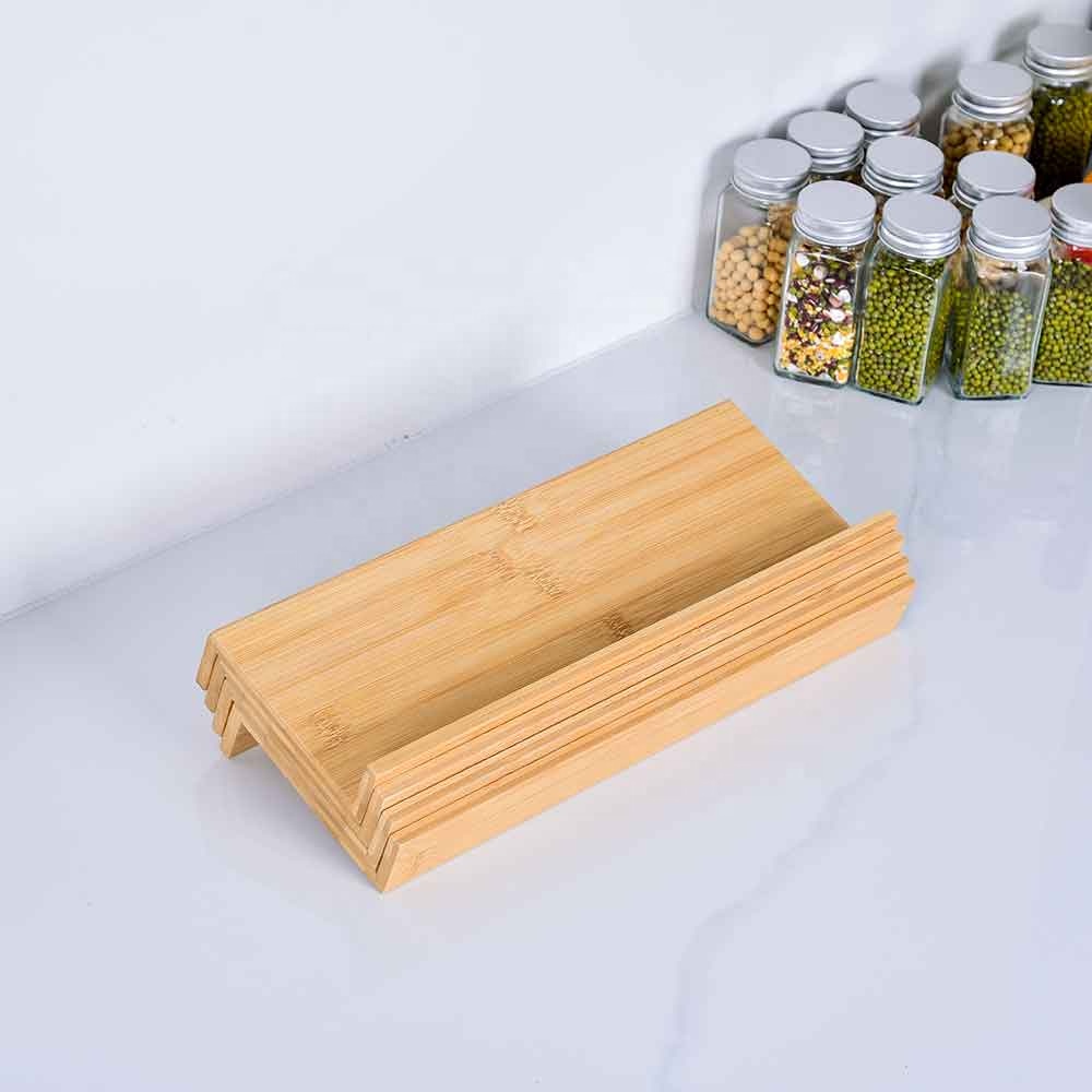 Stackable Spice Drawer Organizer Wooden Spice Rack Spice Rack Organizer Kitchen Accessory