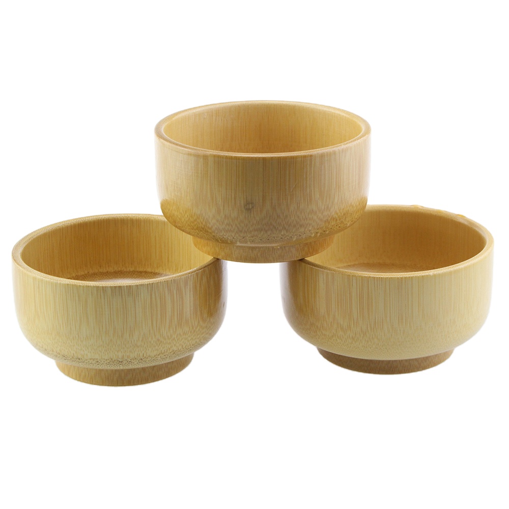 Wholesale 1000ml Biodegradable Bamboo Bowls Custom Eco-Friendly Banquet Fruit Salad Pasta Dishes for Home Baby Restaurant Hotel