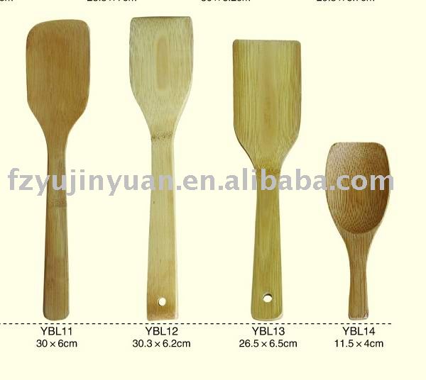 Kitchen Utensil Set Essential Tools for Cooking and Baking Bamboo Spatula Set