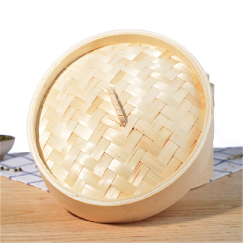 Hot Sale Chinese Eco-friendly 8 Inch Food Grade Dim Sum Bamboo Steamer Sets