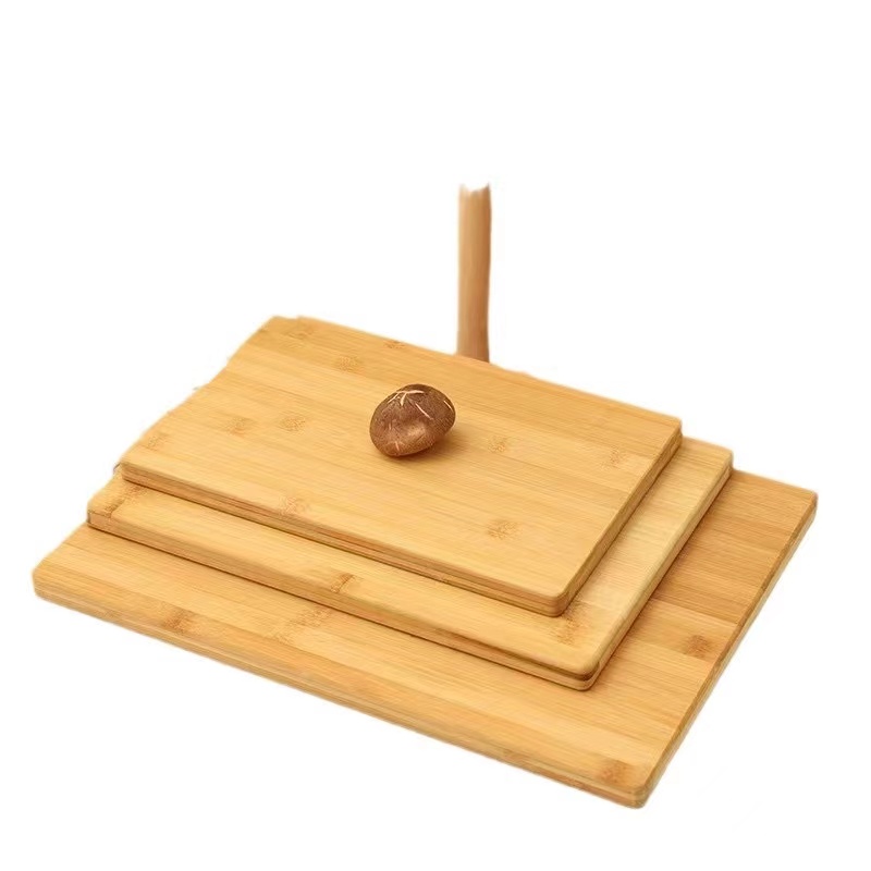 Customizable Eco-Friendly Wooden and Bamboo Cutting Block Rectangle Chopping Board with Handle for Household Use for Christmas