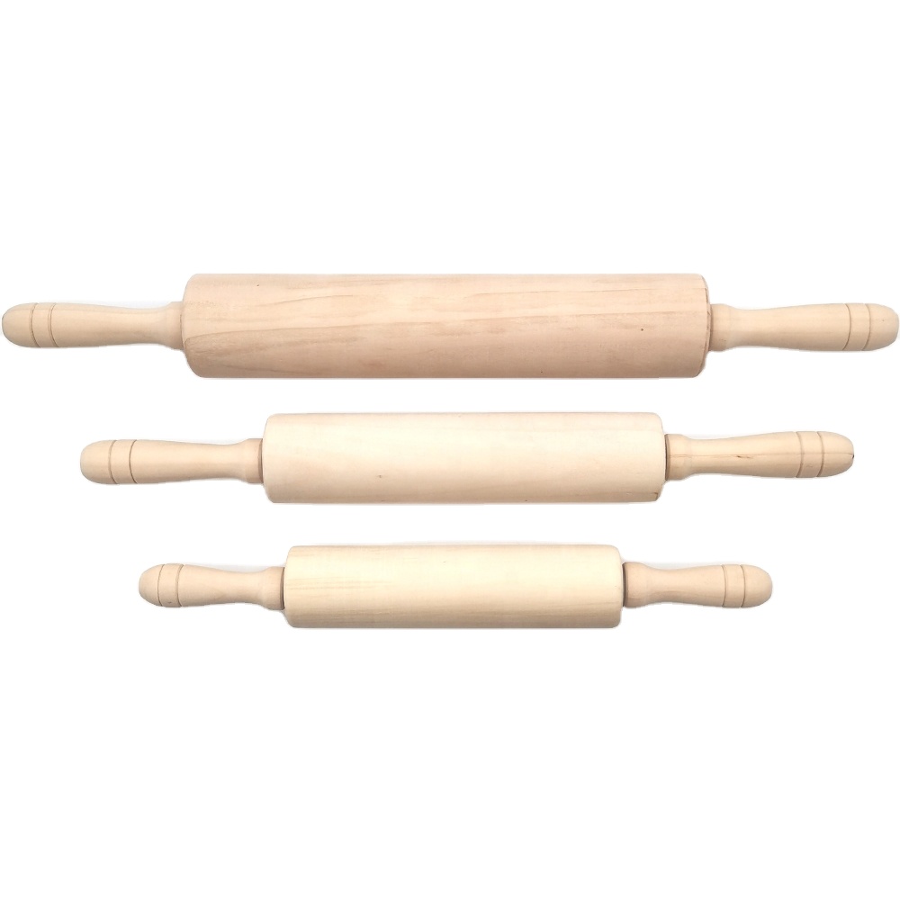 Bamboo Wood Roti Rolling Pin and Board in Newest Design Perfect for Baking Dough Rolling in Kitchenware