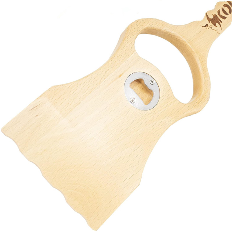 Customized Bamboo Shovel Kitchenware Bamboo Kitchen Bbq Barbecue Cooking Spatula With Handle
