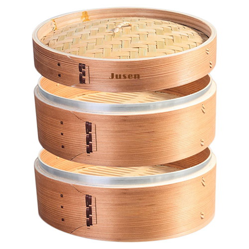 Wood Steamer with Aluminum Rings