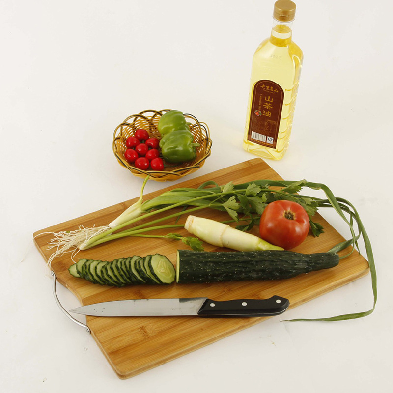 Vintage Premium Bamboo Chopping Board Cutting Block Natural Color Kitchen Accessories for Home &amp; Restaurant Use-Havkup CB12