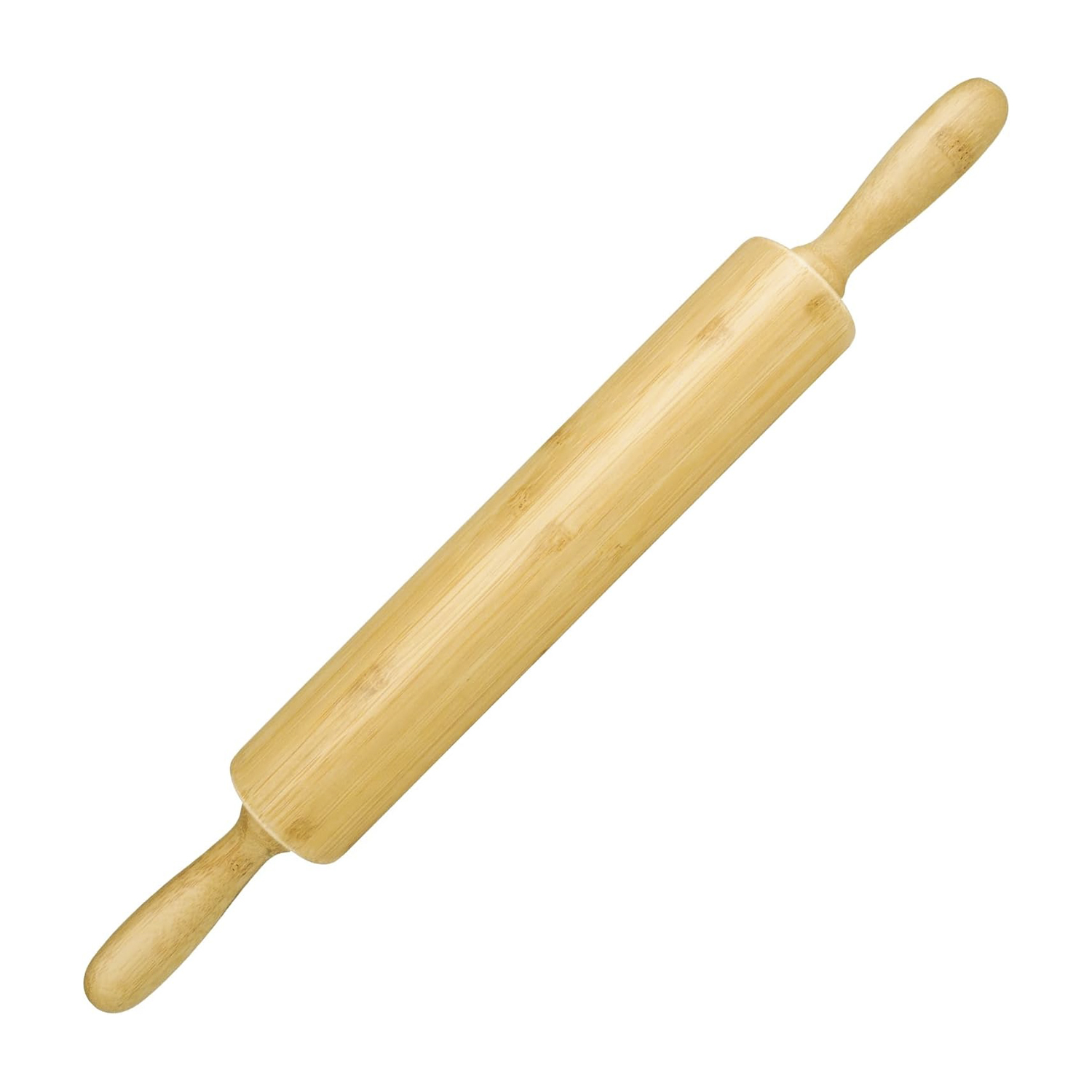 High Quality Bamboo Wood Dough Roller Rolling Pin Laser Logo Eco-Friendly Household Baking Kitchen Various Sizes