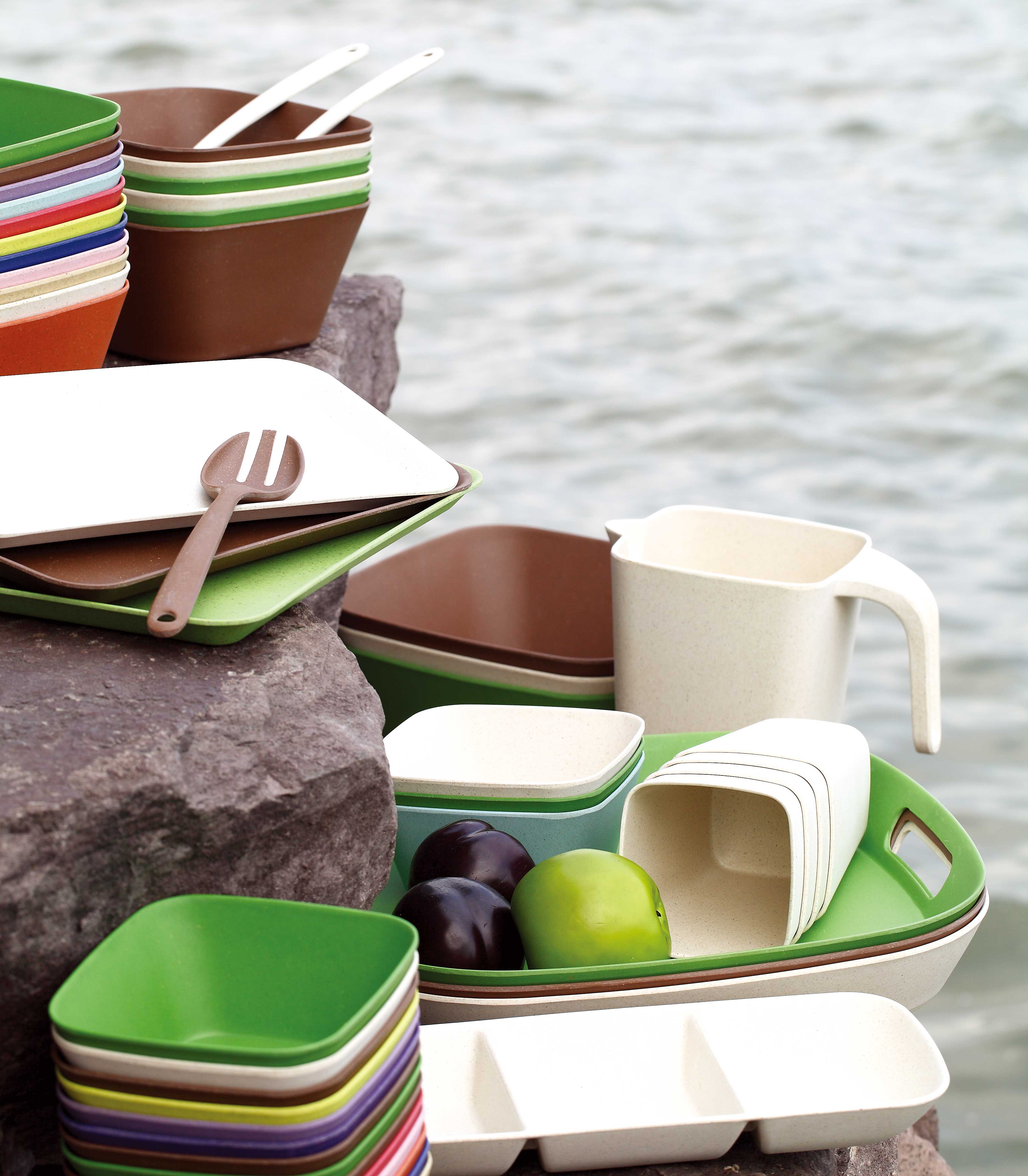 Eco-friendly Disposable Fruit Customized Bamboo Fiber Round Serving Bowl Salad Bowl Set With Lid Pla Baby Feeding Set Baby Bowl