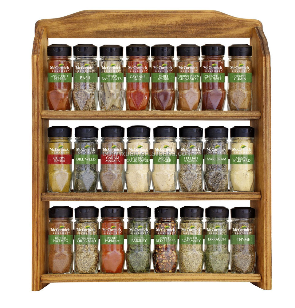 2015 High Quality Hot Selling Bamboo Spice Rack Kitchen Spice Storage Spice Organization