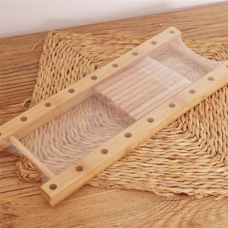 Bamboo Dish Drainer Kitchen Dish Rack Pot Lid Holder Bamboo Dish Drying Rack