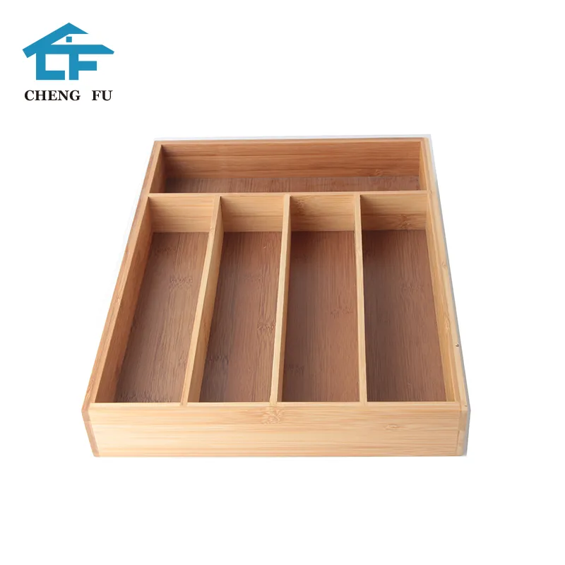 Natural Bamboo Cutlery Tray