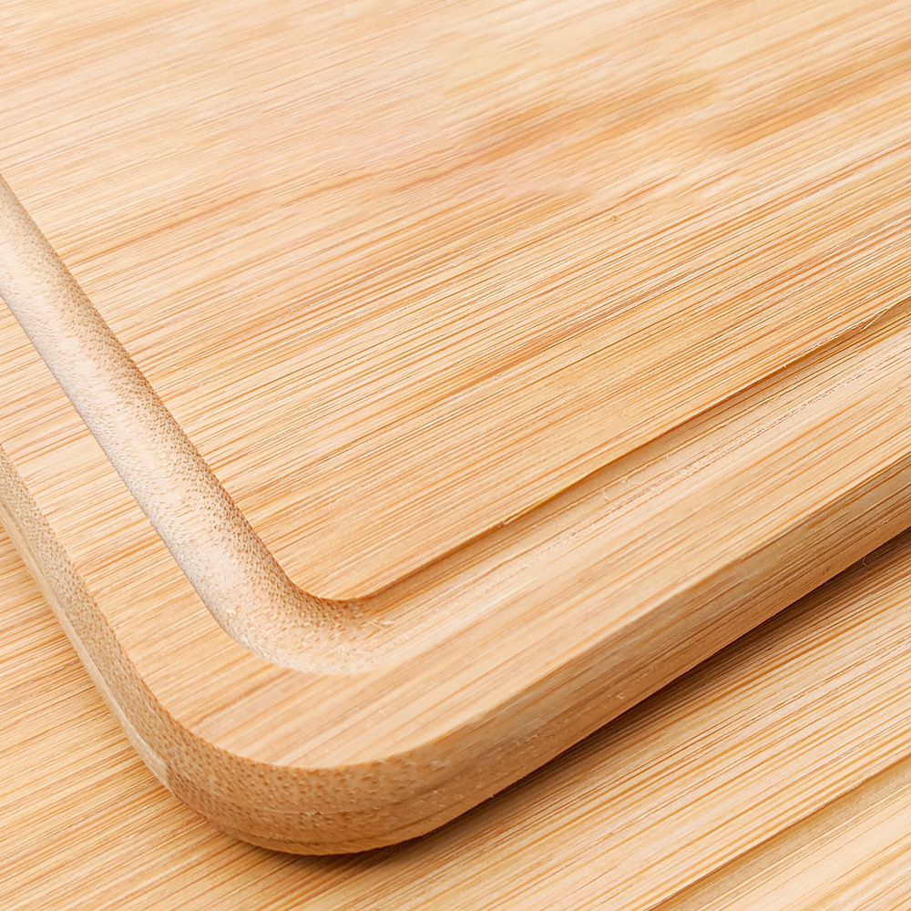 Custom Double Sided Bamboo-Wood Cutting Board - Dual-Sided Kitchen Chopping Block for Fruits &amp; Vegetables