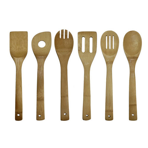 Wholesale Bamboo Spoon Spatula Kitchen Utensil Wooden Cooking Tool Mixing Set