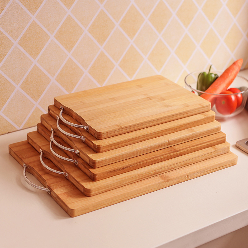 Vintage Premium Bamboo Chopping Board Cutting Block Natural Color Kitchen Accessories for Home &amp; Restaurant Use-Havkup CB12
