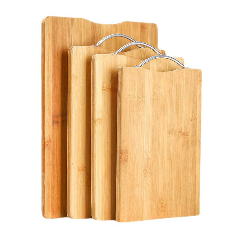 Eco-friendly Reversible Kitchen Bamboo Cutting Board Charcuterie Board Cutting Board with Handle